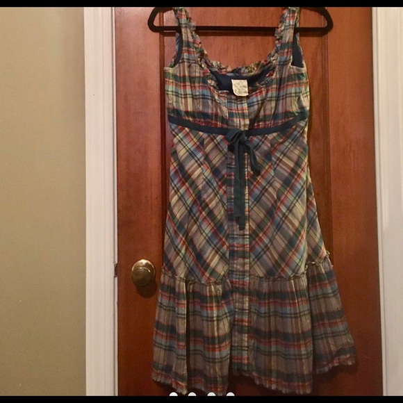 Free People Sleeveless Plaid Dress - Picture 1 of 5